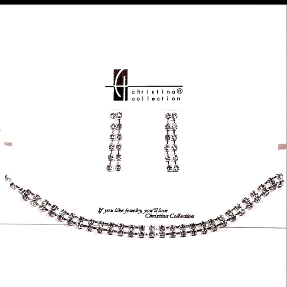 Christina Collection Necklace & Earring Set NWT - Picture 1 of 5